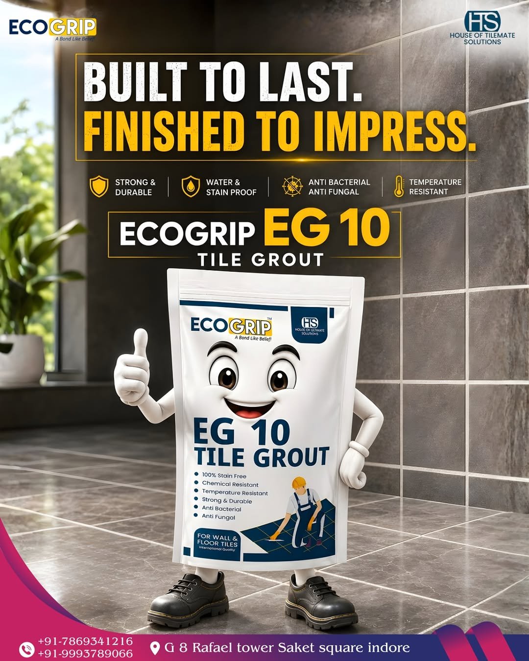 Best Epoxy Grouting Manufacturers in india ECOGRIP EG 10 Tile Grout